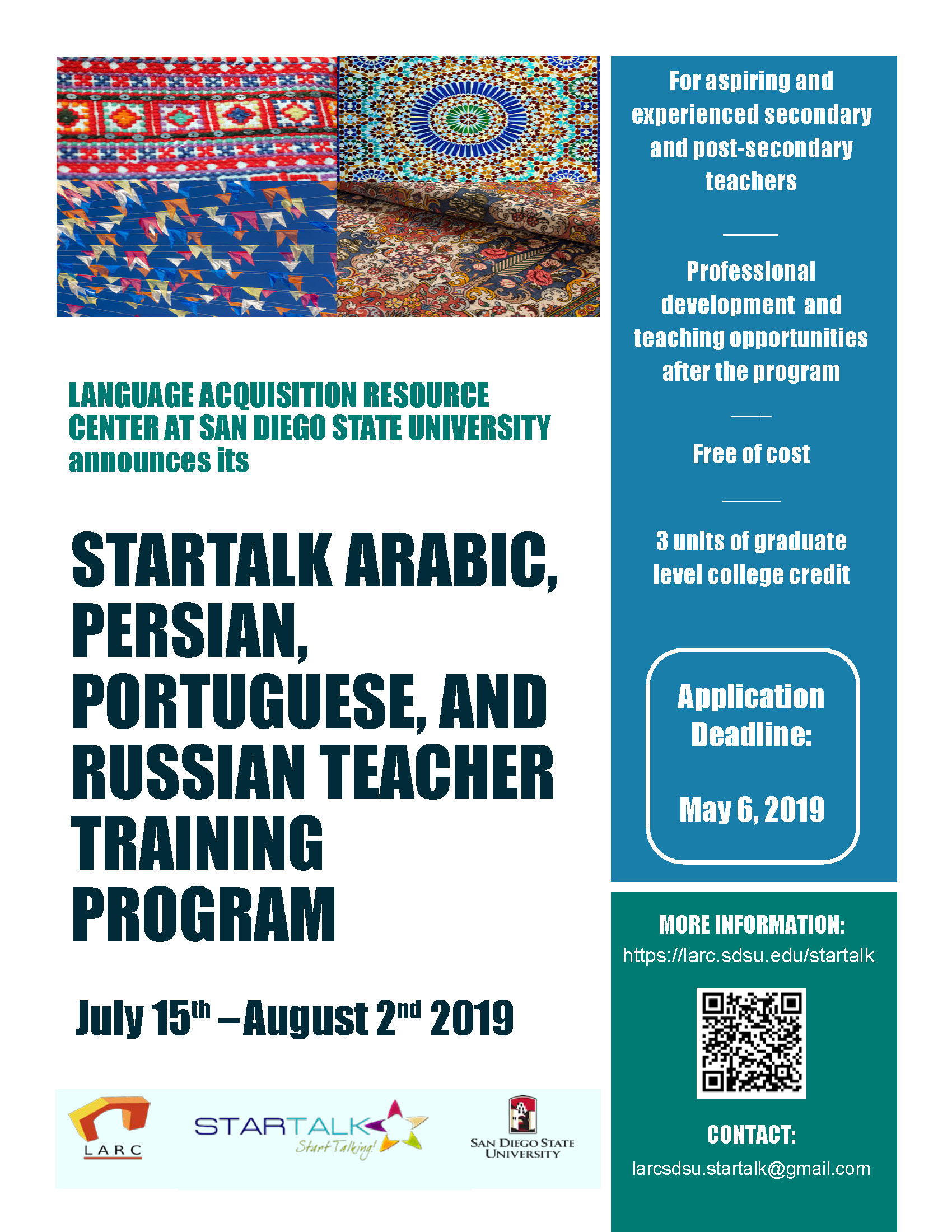 STARTALK teachers 2019