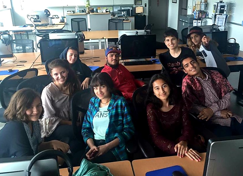 students in the computer lab